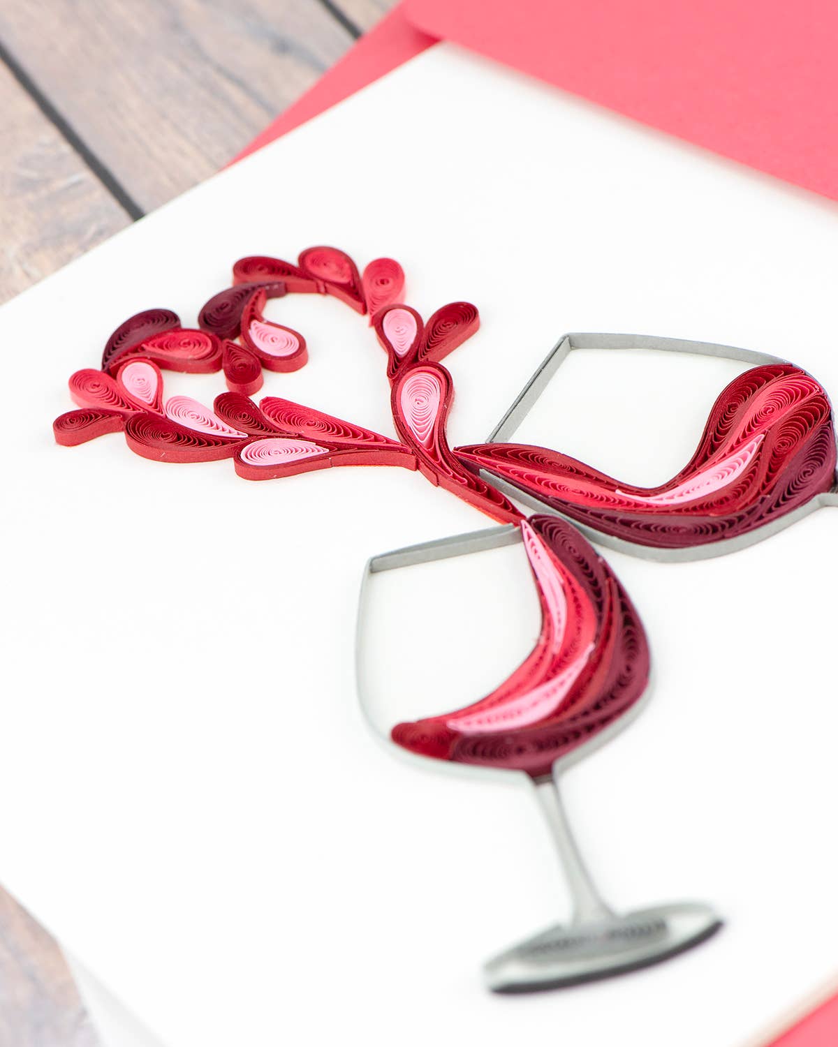 A Toast to Love Quilled Greeting Card