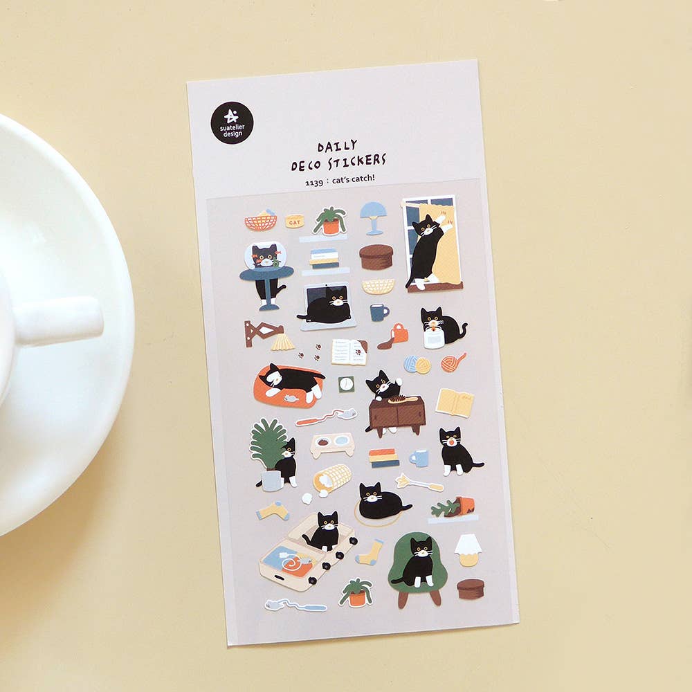 Suatelier Design Stickers - Cat's Catch!