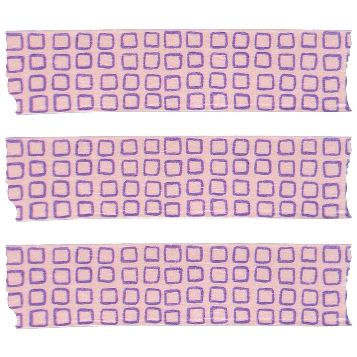 beve! Retro Grid with Blue on Light Pink Washi Tape