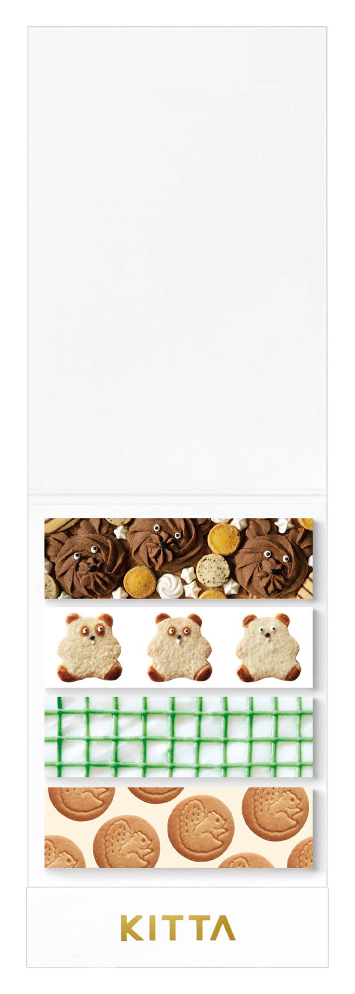 KITTA Portable Washi Decorative Tape -Stamp style Clear -: Playmates