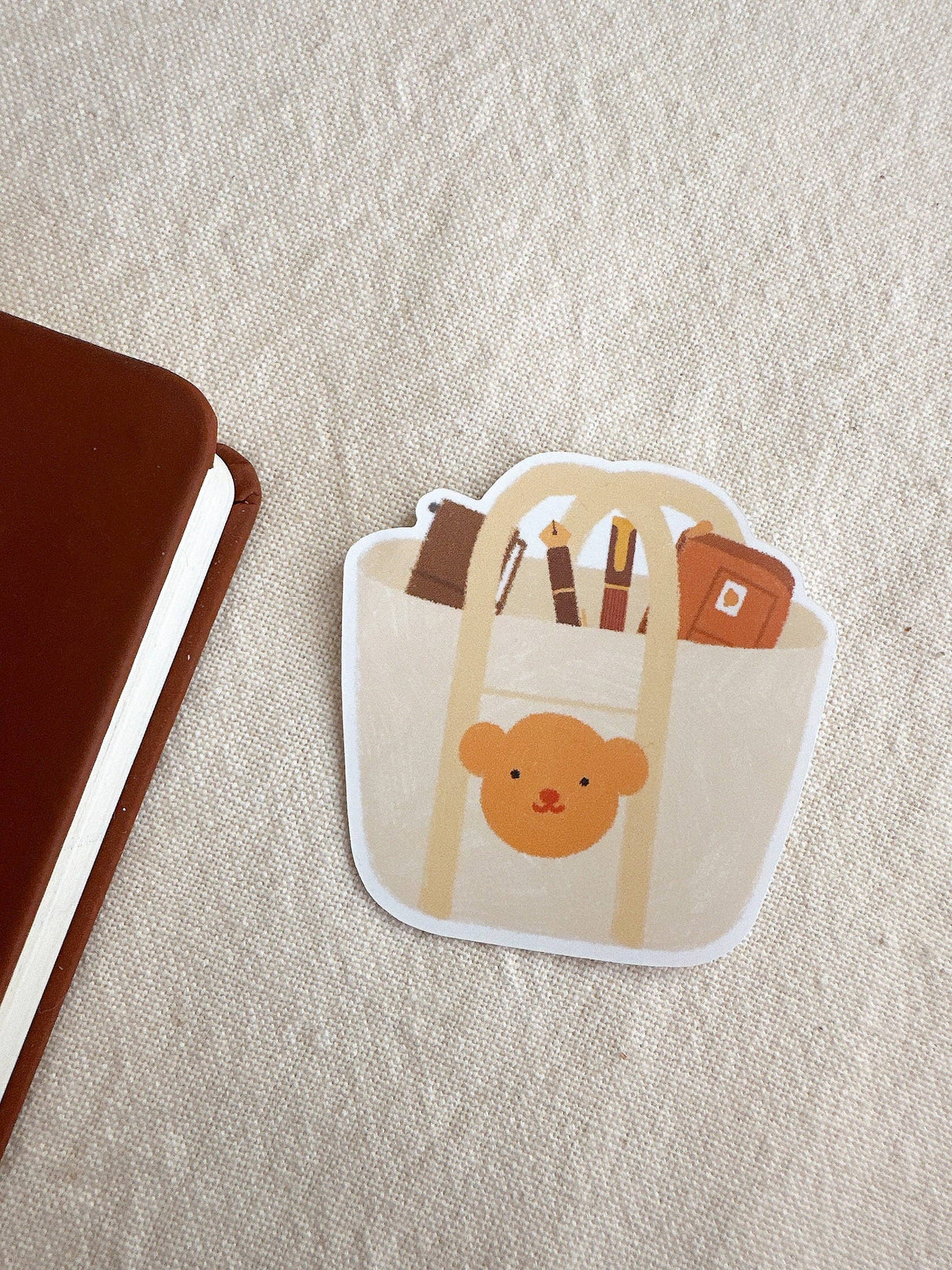 Bloom Paper Studio Teddy's Planner Bag Die Cut Sticker