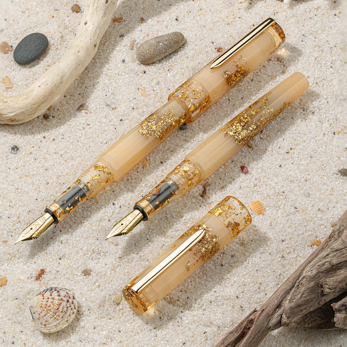 Benu Euphoria Fountain Pen - Golden Beach (Limited Edition)