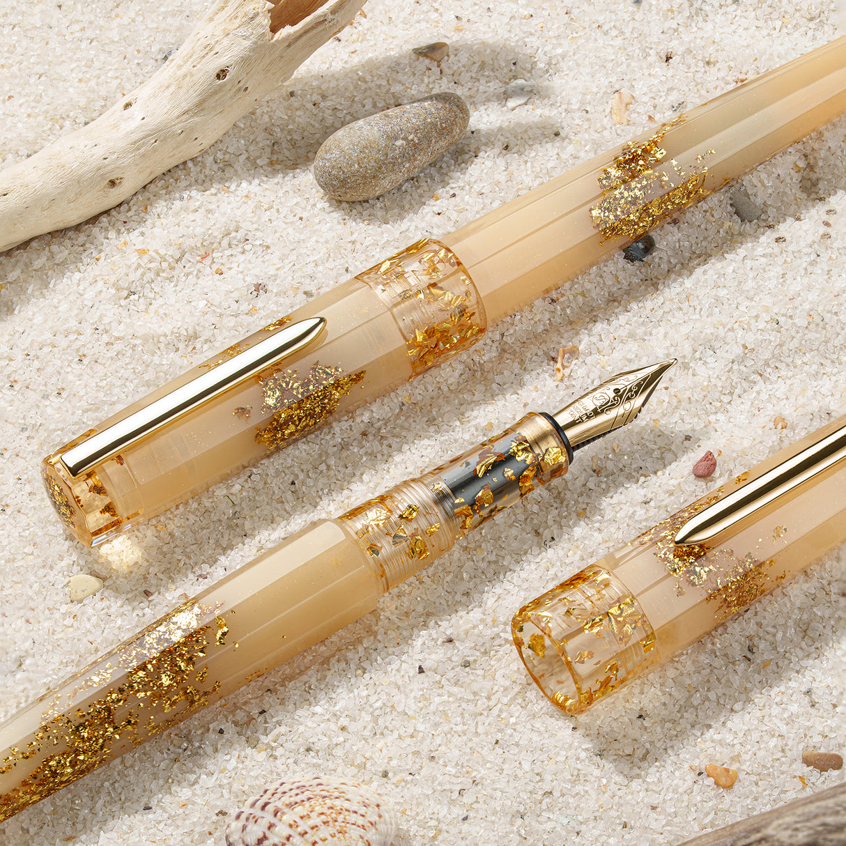 Benu Euphoria Fountain Pen - Golden Beach (Limited Edition)