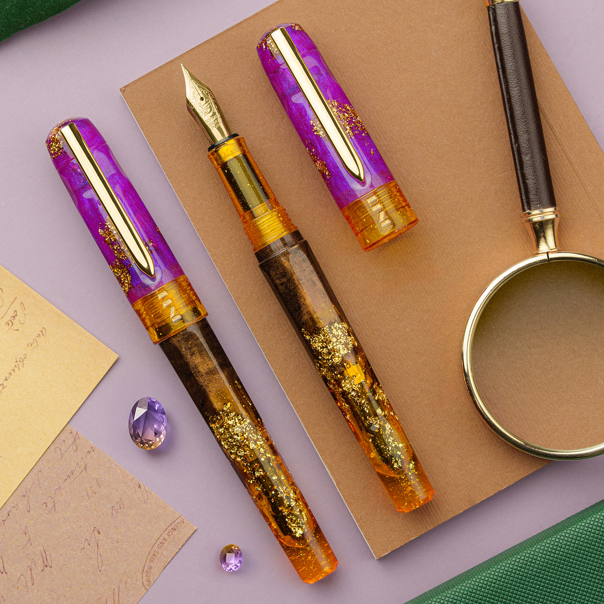 Benu Talisman Fountain Pen - Ametrine (Limited Edition)
