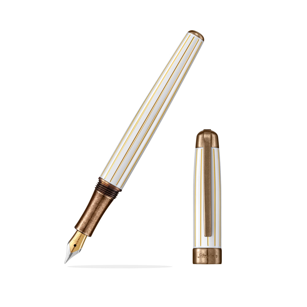 Laban Antique II Fountain Pen - White