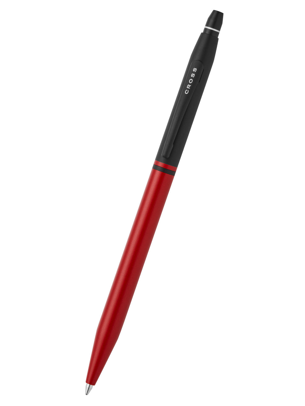 Click Tuxedo Satin Metallic Red Ballpoint Pen
