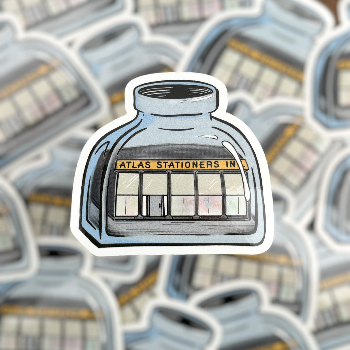 Atlas Stationers Sticker - Atlas Ink Bottle