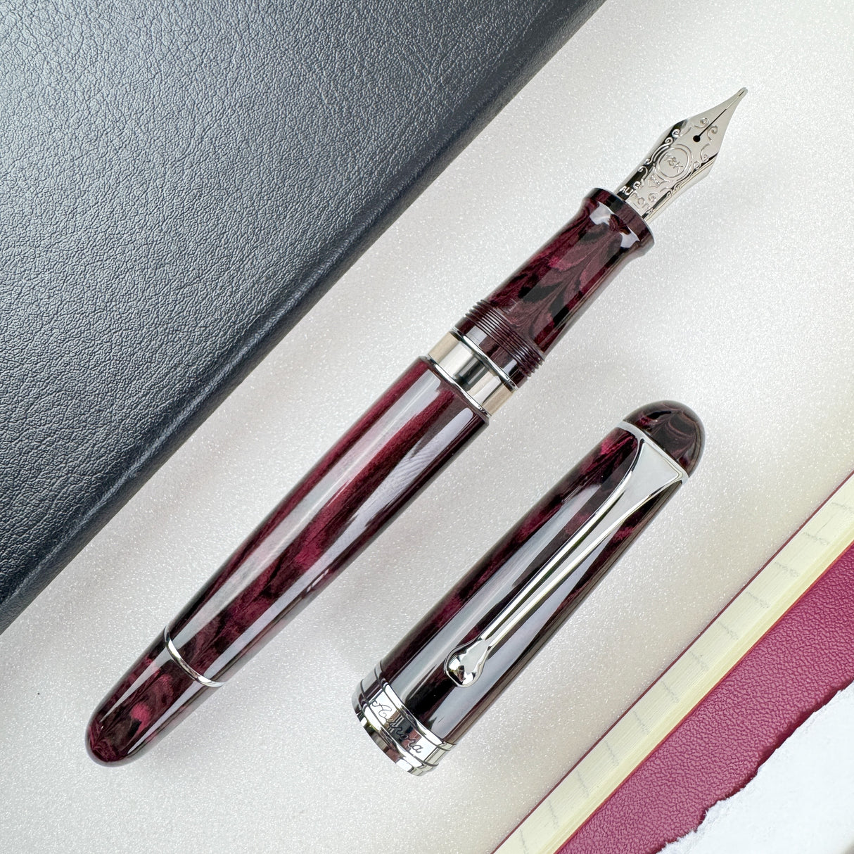 Aurora 88 Fountain Pen - Ebonite Magenta (Limited Edition)