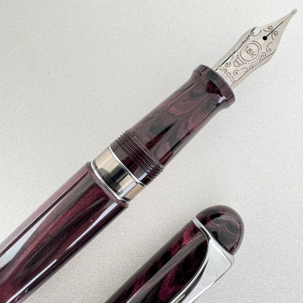 Aurora 88 Fountain Pen - Ebonite Magenta (Limited Edition)