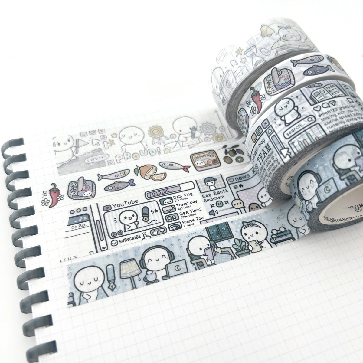 TheCoffeeMonsterzCo Goals & Accomplishments Washi Tape - 20mm