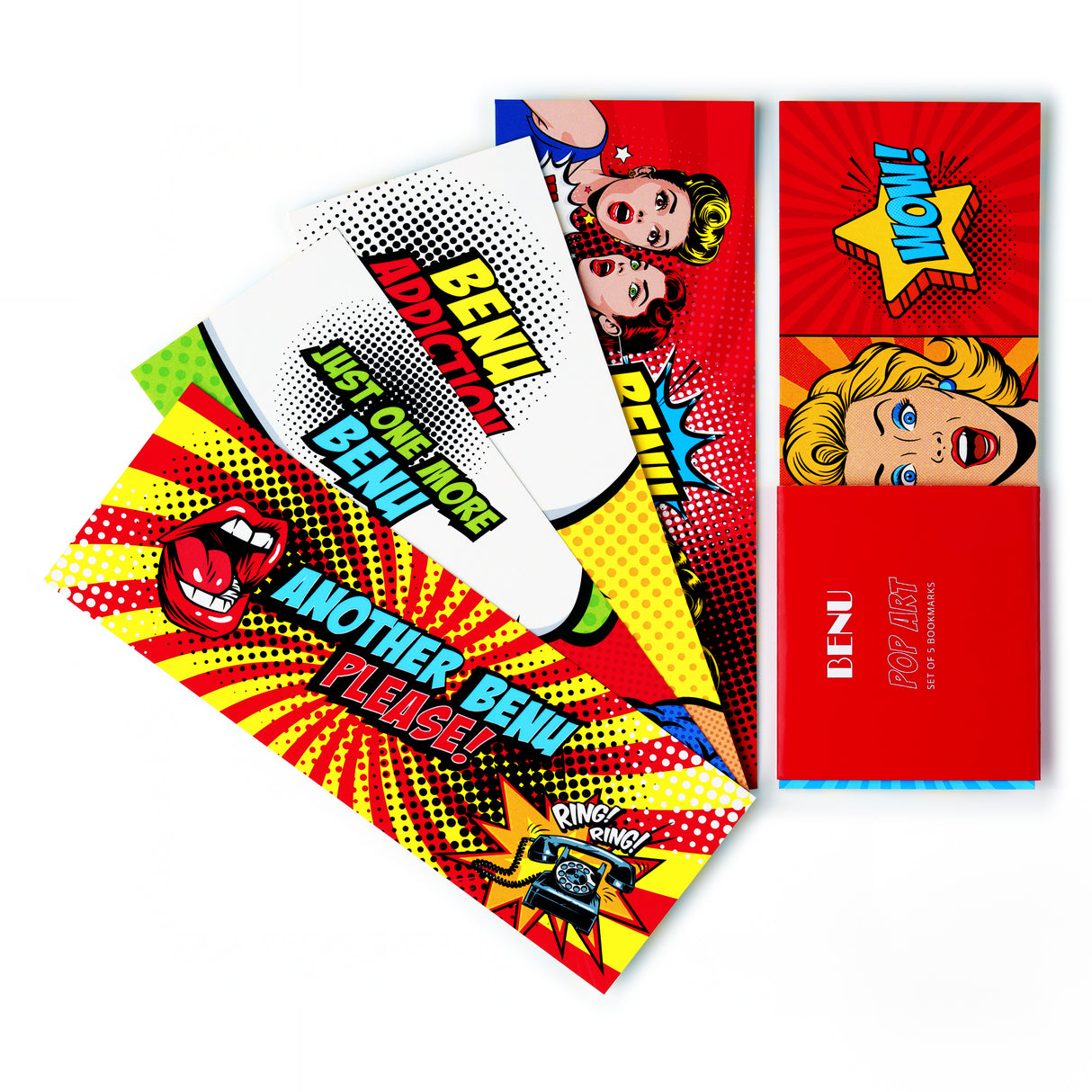 Benu Tribute Collection Pop Art Bookmark Set
