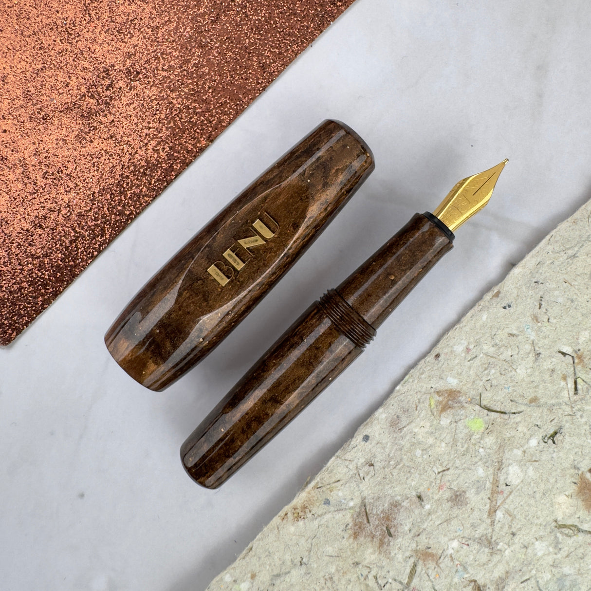 Benu Pixie Fountain Pen - Coffee Brown