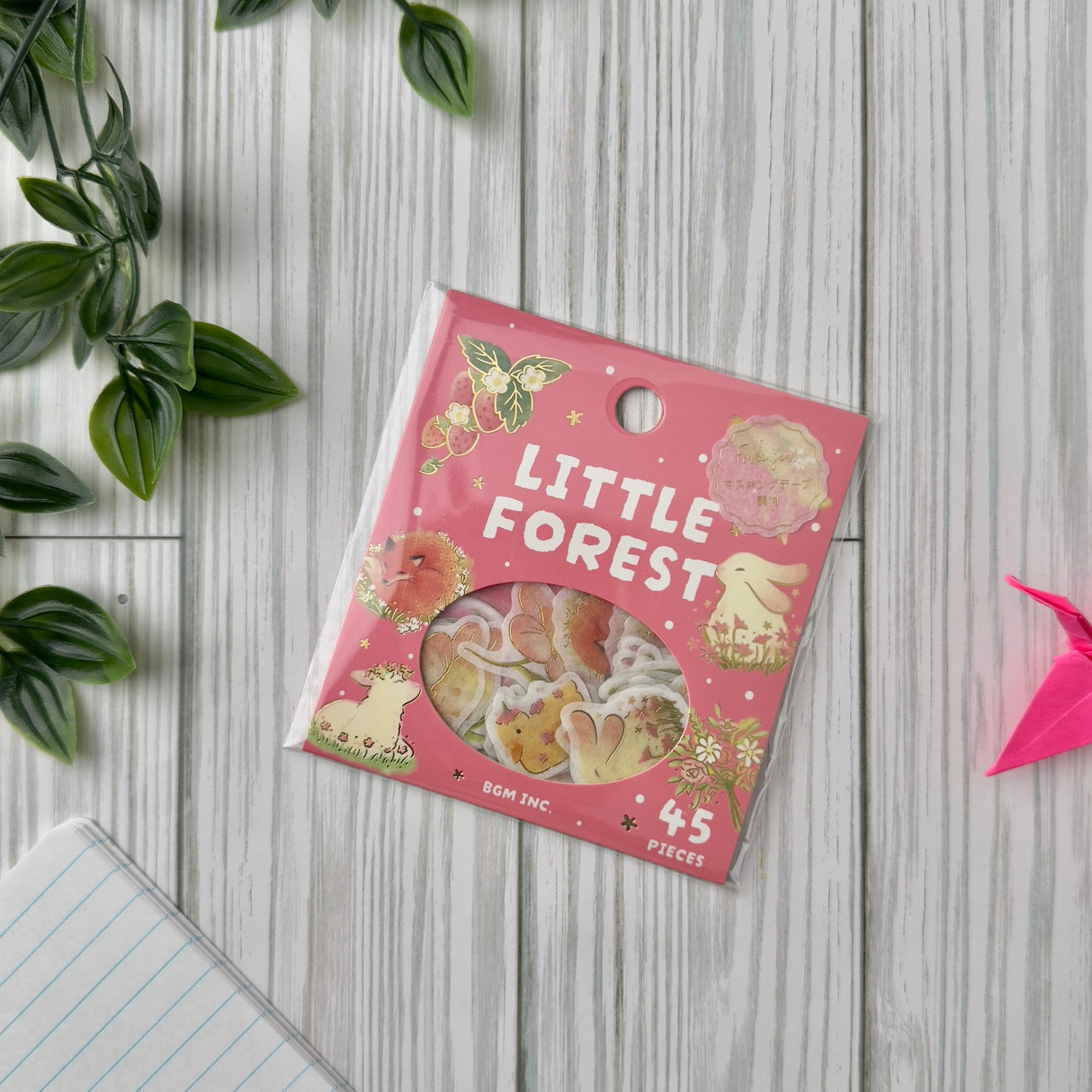 BGM Planner Sticker Flakes - Warm Forest - Pink