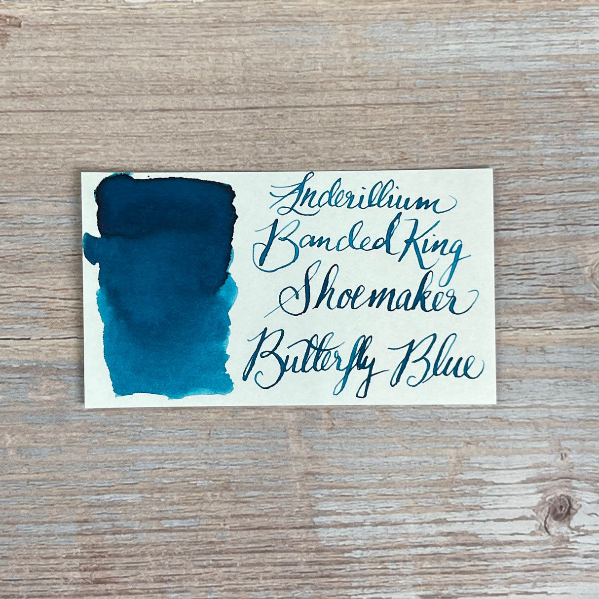 Anderillium Banded King Shoemaker Butterfly Blue - 1.5 Oz Bottled Ink
