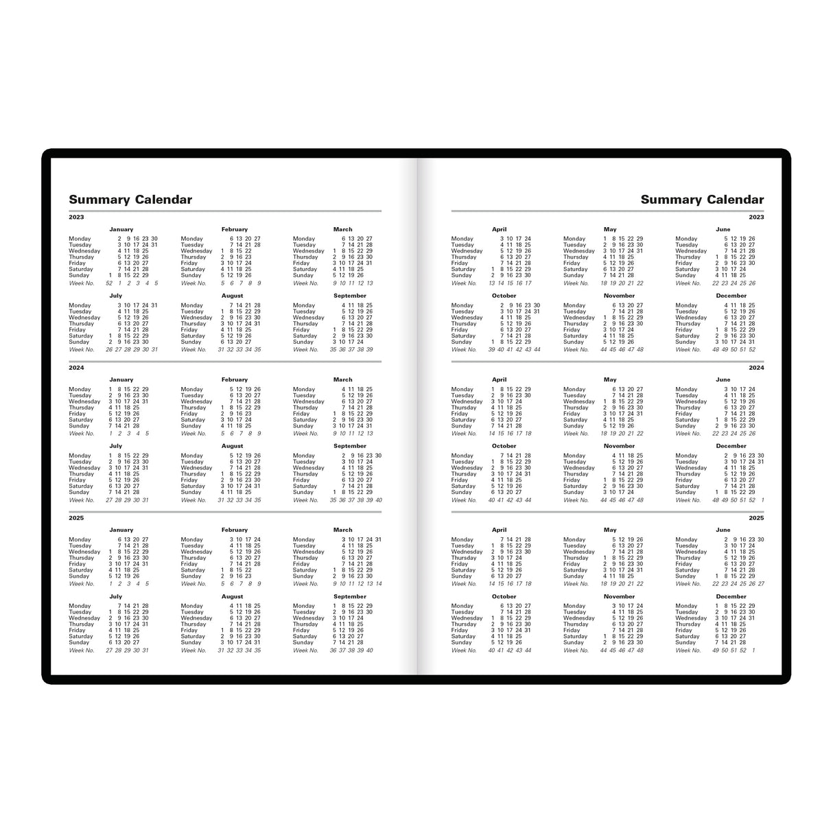 Letts Principal Daily Planner -11 3/4" x 8 1/4"