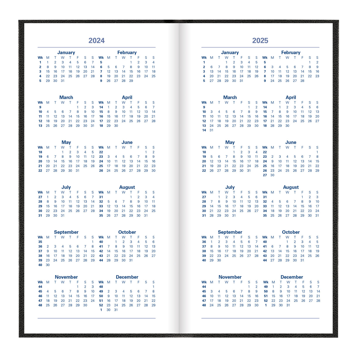 Letts Principal Week to View Planner - 6" x 3 1/8"