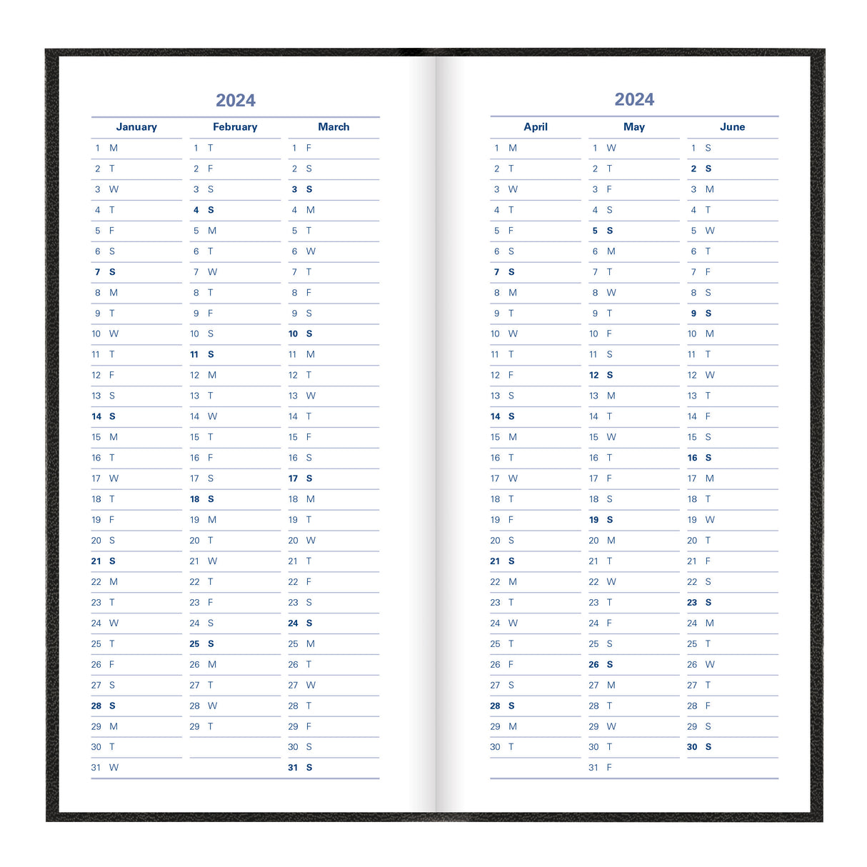 Letts Principal Week to View Planner - 6" x 3 1/8"