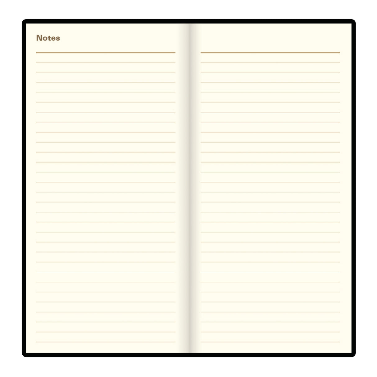 Letts Belgravia Slim Week to View Leather Diary with Planners - 6 3/4" x 3 1/4"