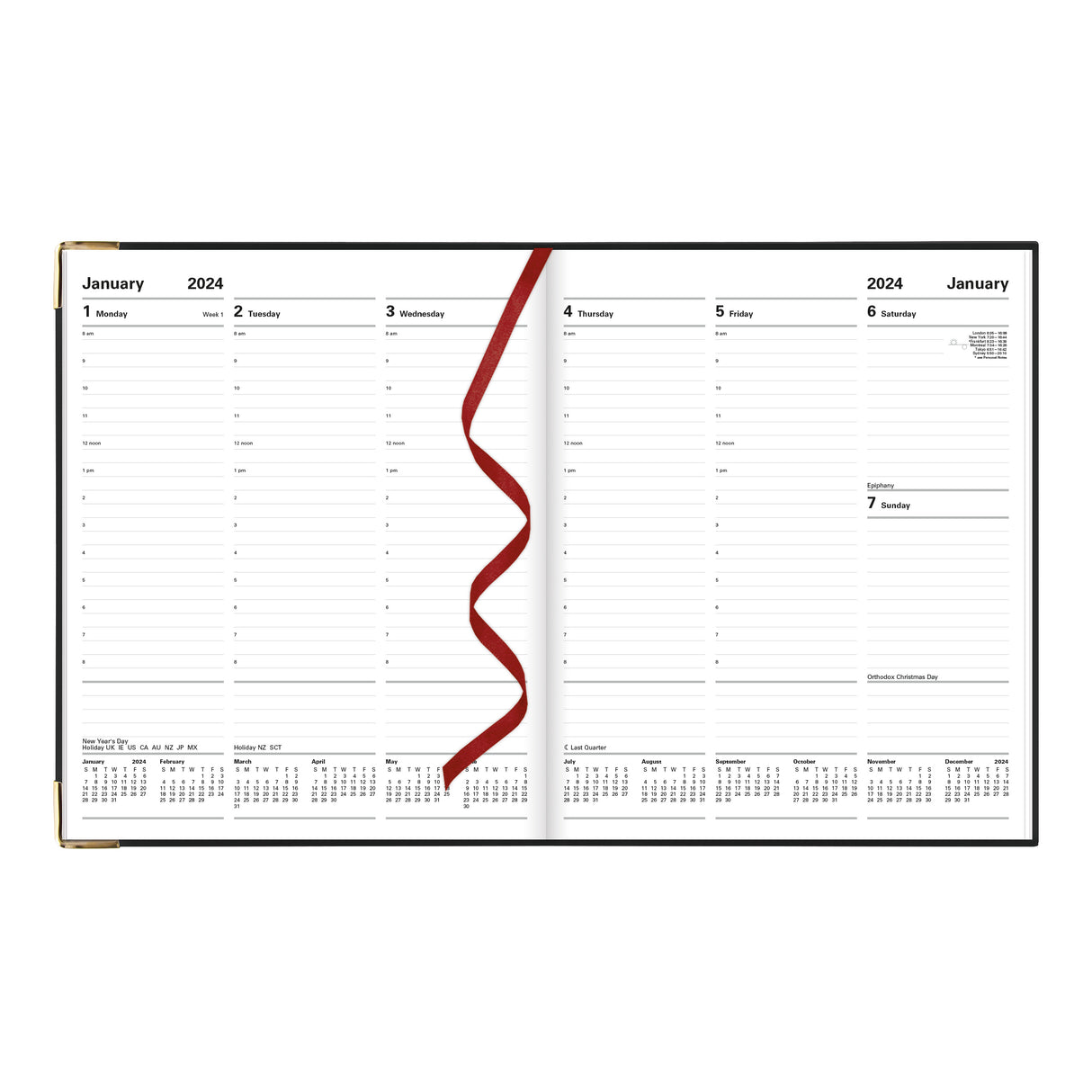 Letts Sterling Week to View Planner - 10 1/4" x 8 1/4"