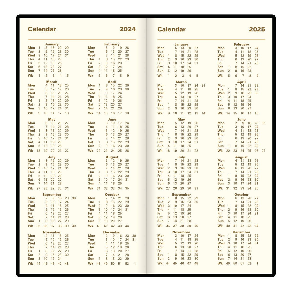Letts Signature Week to View Vertical Planner - 6 1/2" x 3 1/4"