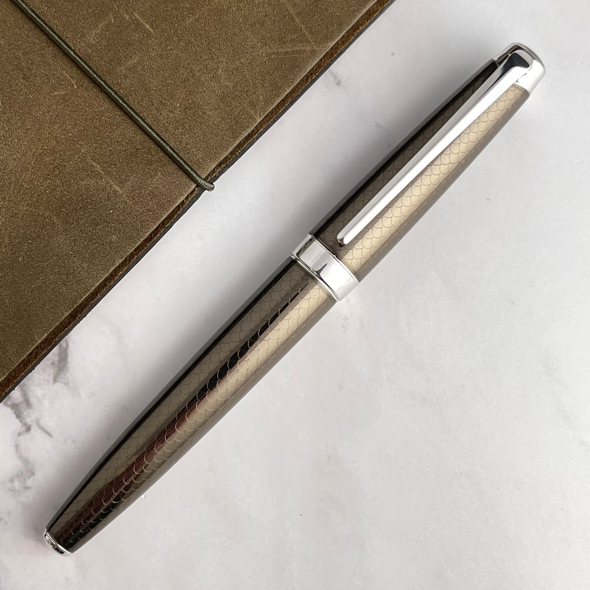 Caran d'Ache LÉMAN Fountain Pen - Caviar w/ Silver Trim