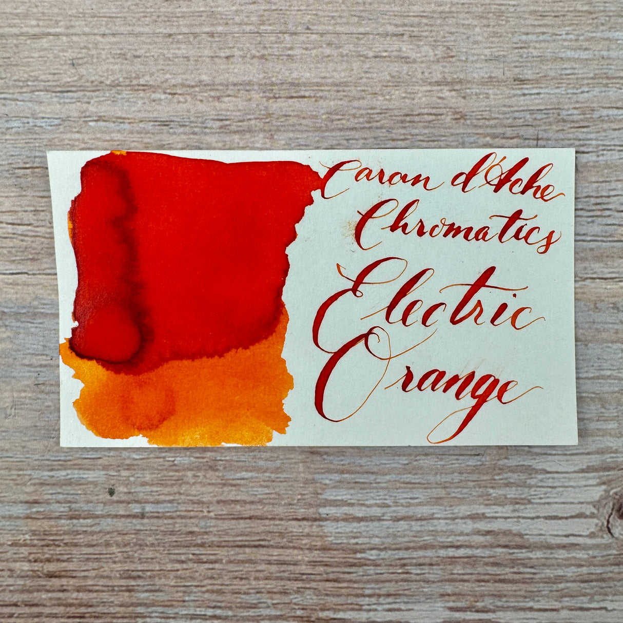 Caran d'Ache Chromatic Electric Orange - 50ml Bottled Ink
