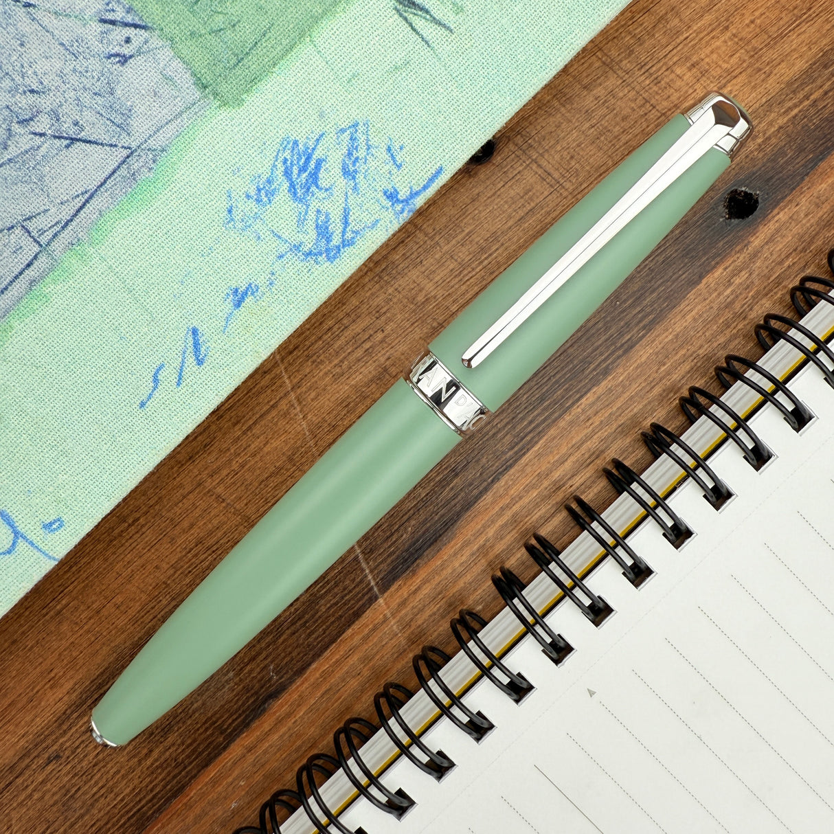 Caran d'Ache LÉMAN V2 Collection Fountain Pen - Sage Green (Special Edition)