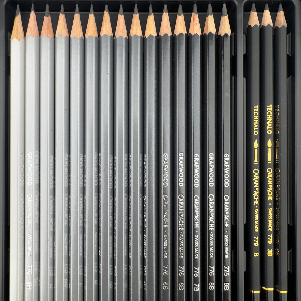 Caran d'Ache Graphite Line Gift Box - Box of 15 Hardness Degrees