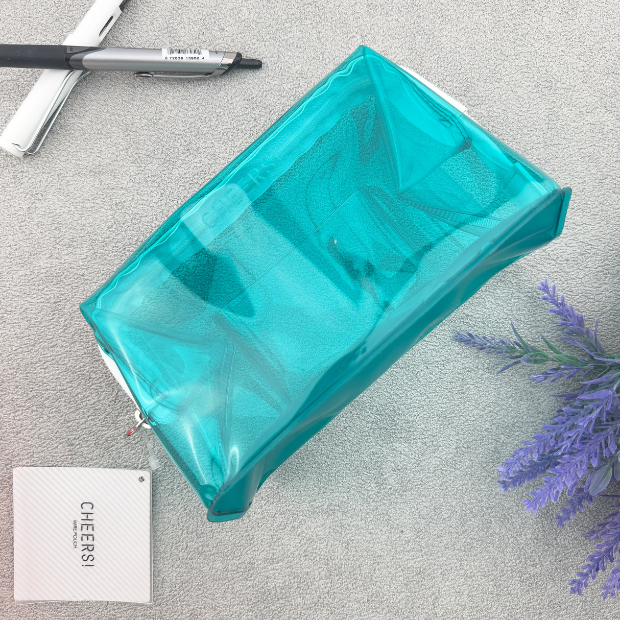 CHEERS! POP Color Clear Wired Pouch