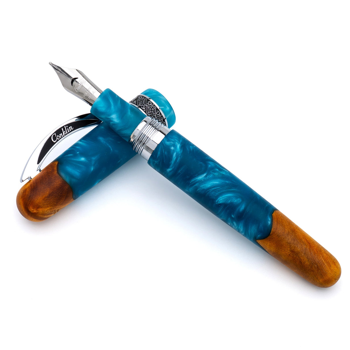 Conklin 1898 Spectra Fusion Fountain Pen - Blue Chrome (Limited Edition)