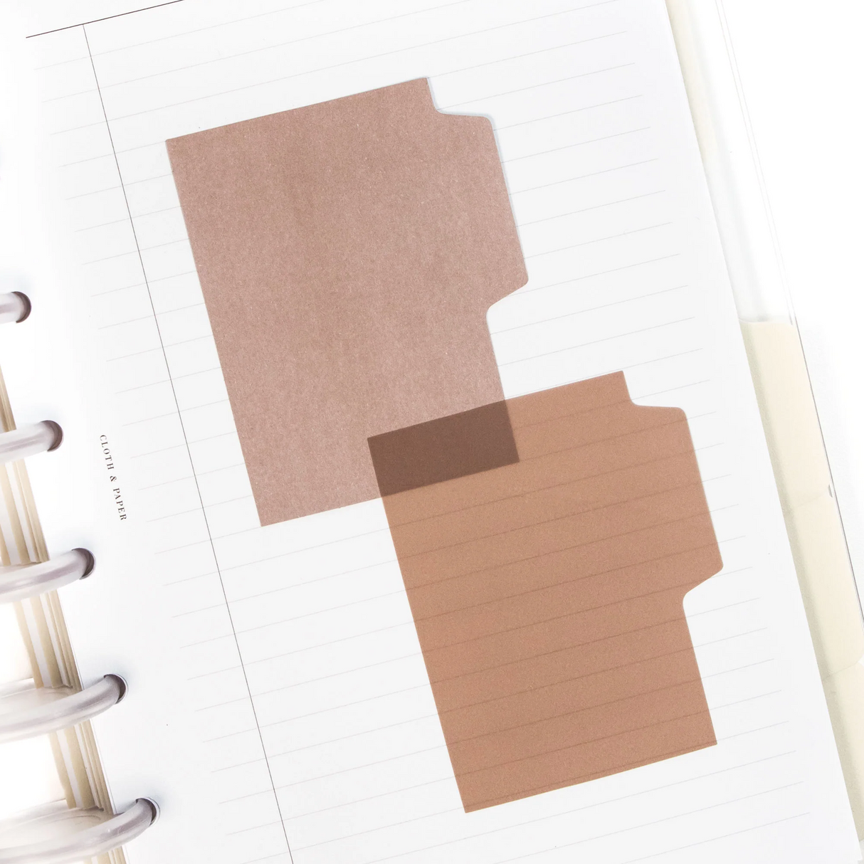Cloth & Paper Blank Tab Sticky Notes