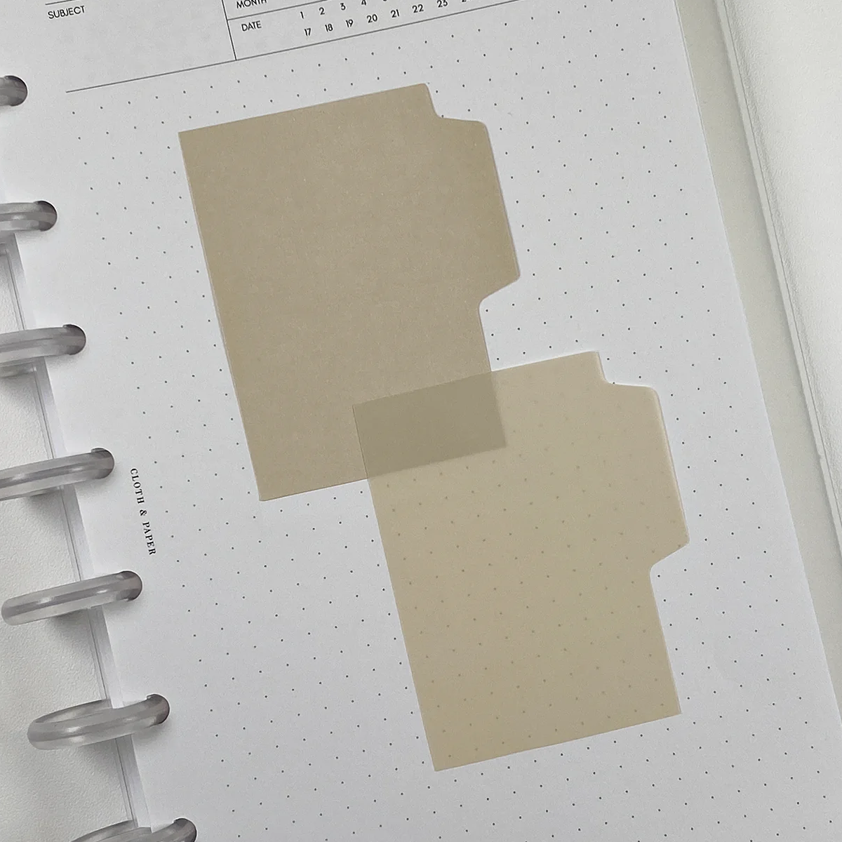 Cloth & Paper Blank Tab Sticky Notes