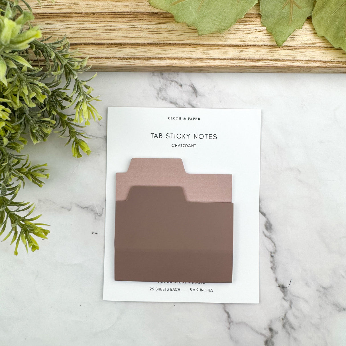 Cloth & Paper Blank Tab Sticky Notes