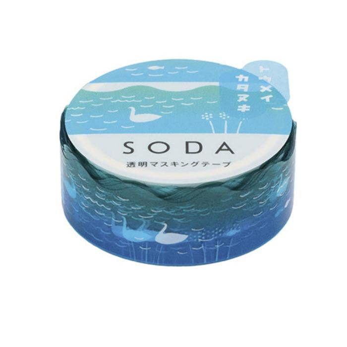 King Jim SODA Transparent Masking Tape - Swan