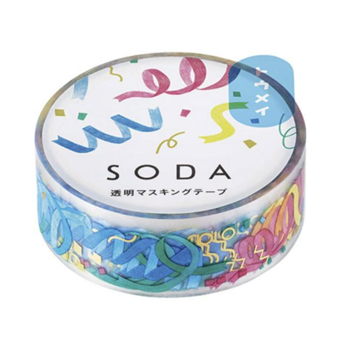 King Jim SODA Transparent Masking Tape - Party