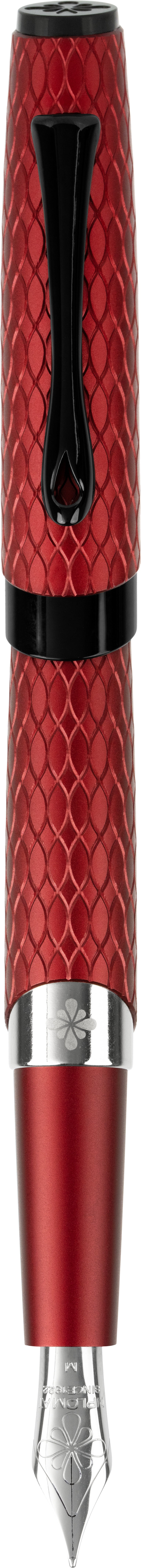 Diplomat Cobra Fountain Pen - Burgundy Guilloche