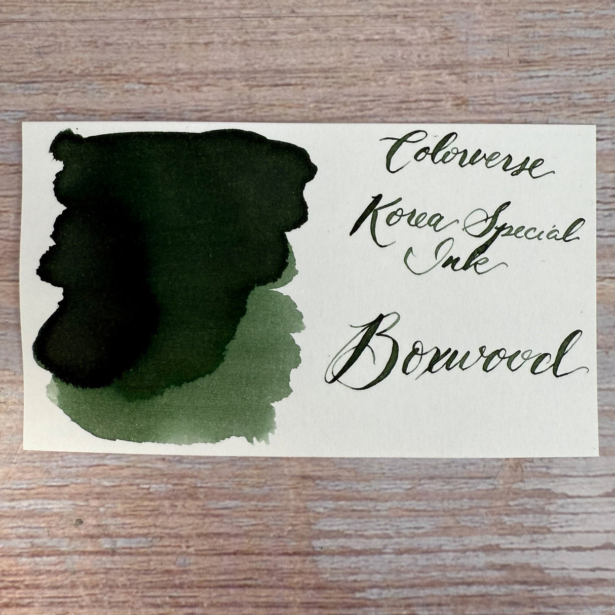 Colorverse 15ml Korea Special Bottled Ink - Boxwood