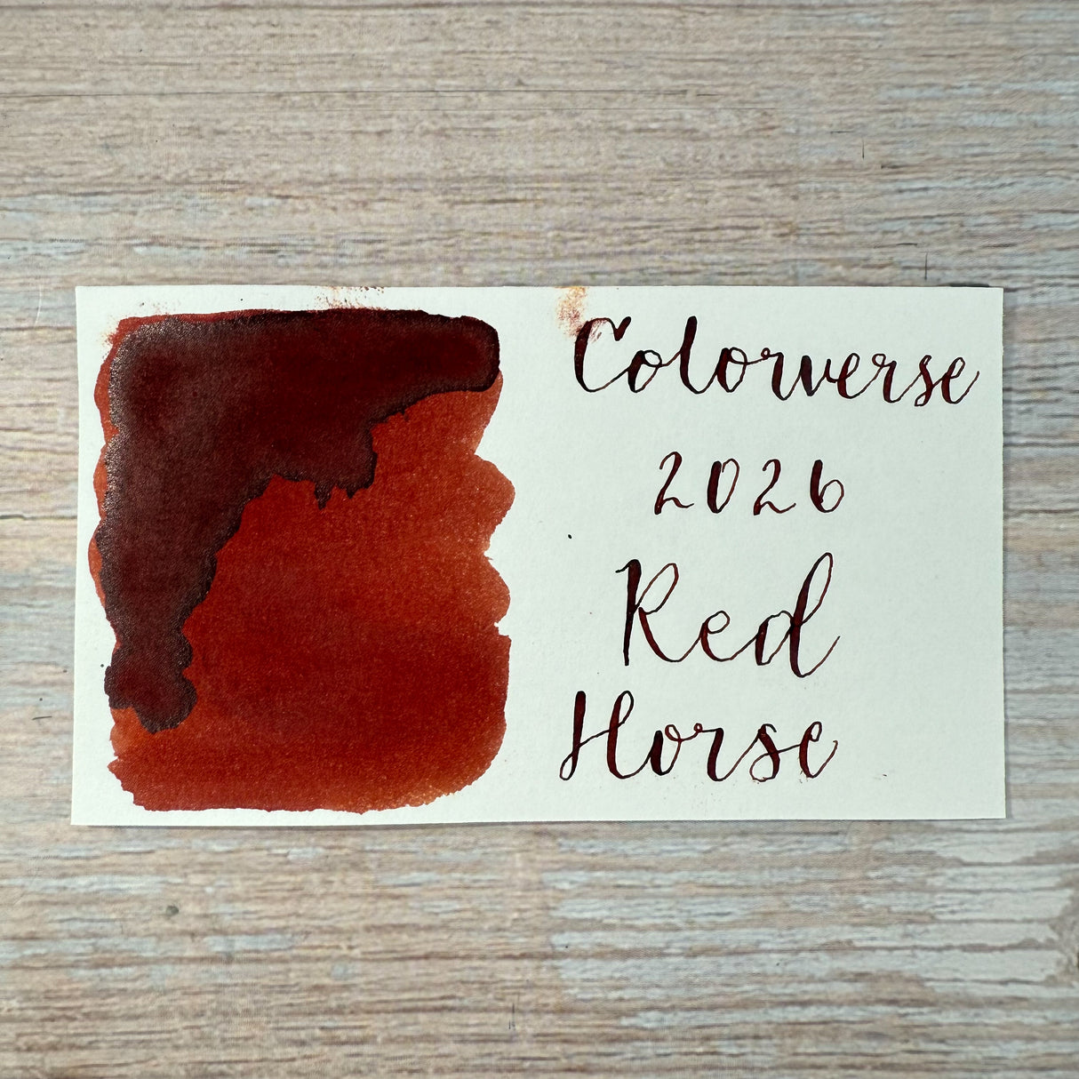 Colorverse 2026 Red Horse Standard - 15ml Bottled Ink