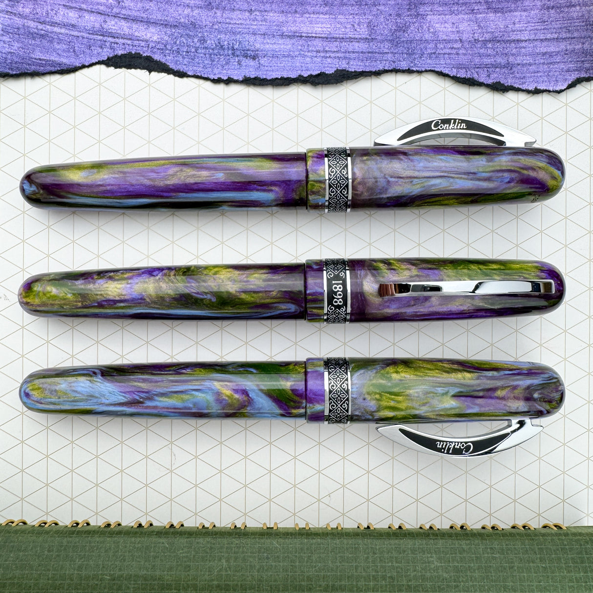 Conklin 1898 Rollerball Pen - Wisteria Walk (Atlas Exclusive)(Doorbuster)