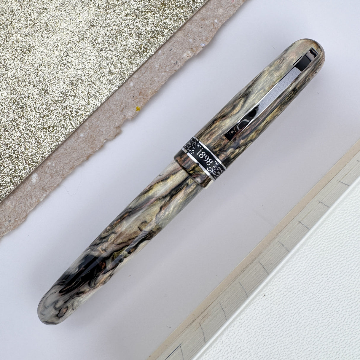 Conklin 1898 Fountain Pen - Golden Abalone (Atlas Exclusive) (Doorbuster)(Doorbuster)