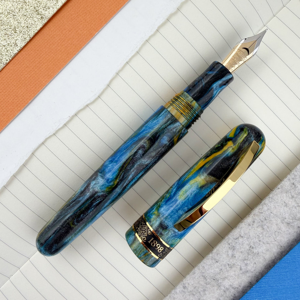 Conklin 1898 Ken's Mix Fountain Pen with Gold Trim (Limited Edition)