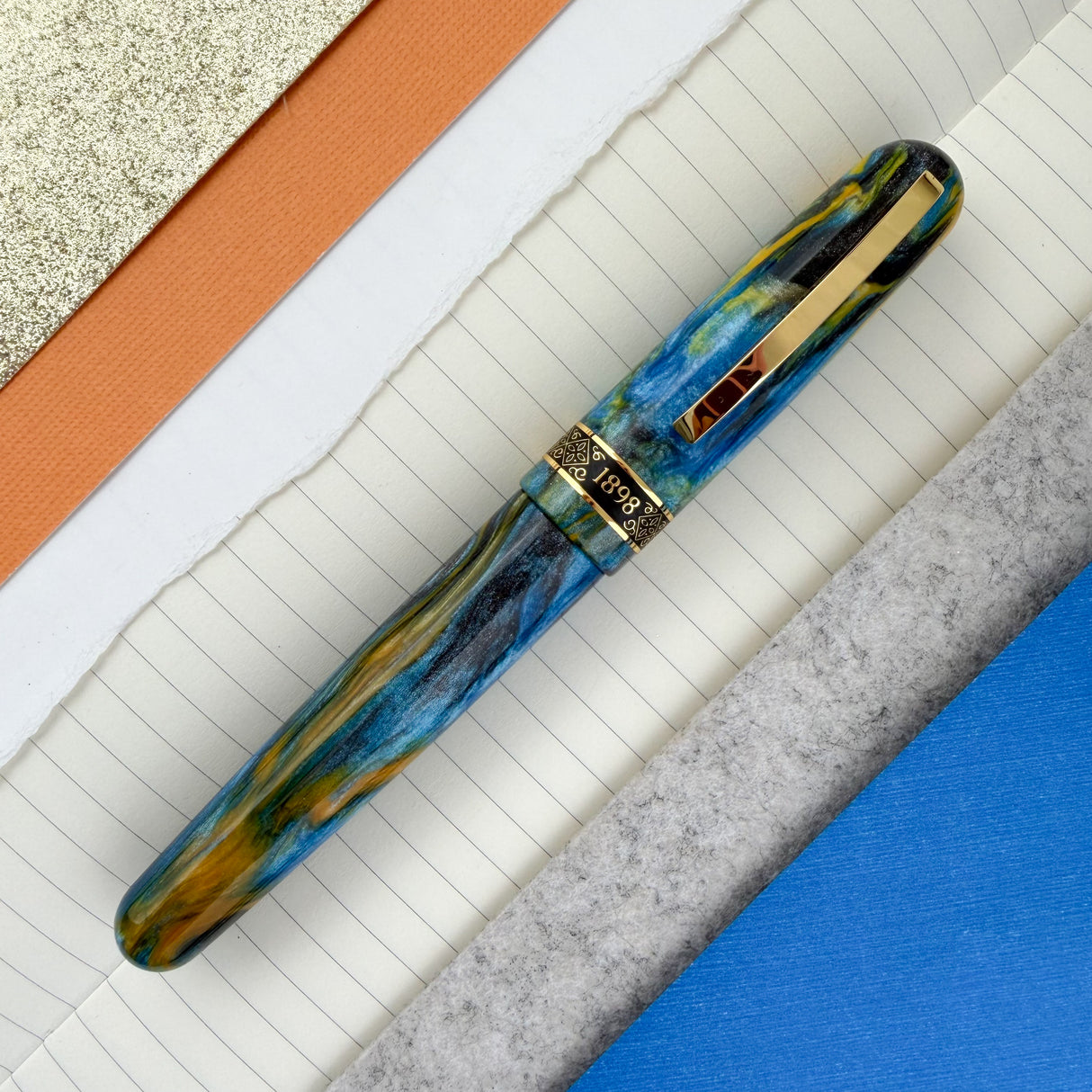Conklin 1898 Ken's Mix Fountain Pen with Gold Trim (Limited Edition)