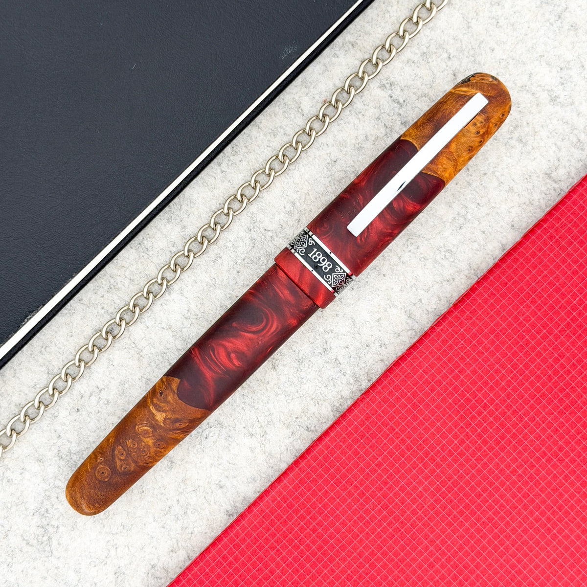 Conklin 1898 Spectra Fusion Rollerball Pen - Burgundy (Limited Edition)