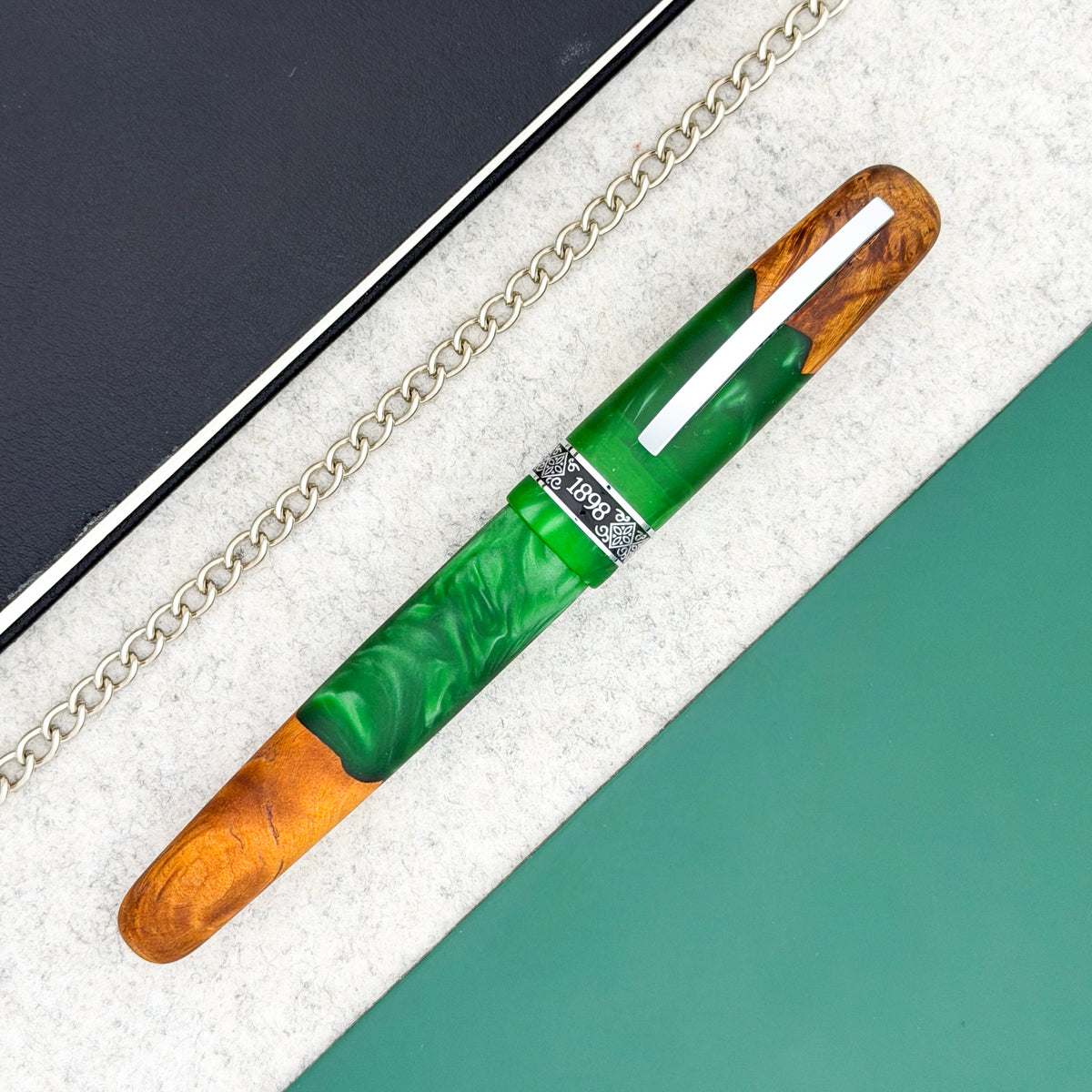 Conklin 1898 Spectra Fusion Rollerball Pen - Green (Limited Edition)