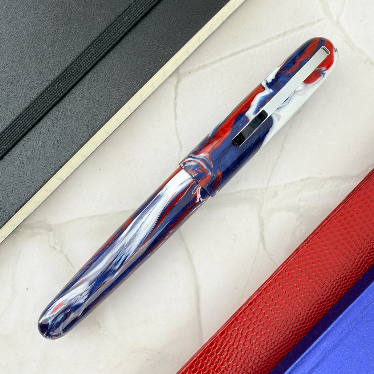 Conklin All American Rollerball Pen - USA 250th Anniversary w/Chrome Trim (Limited Edition)