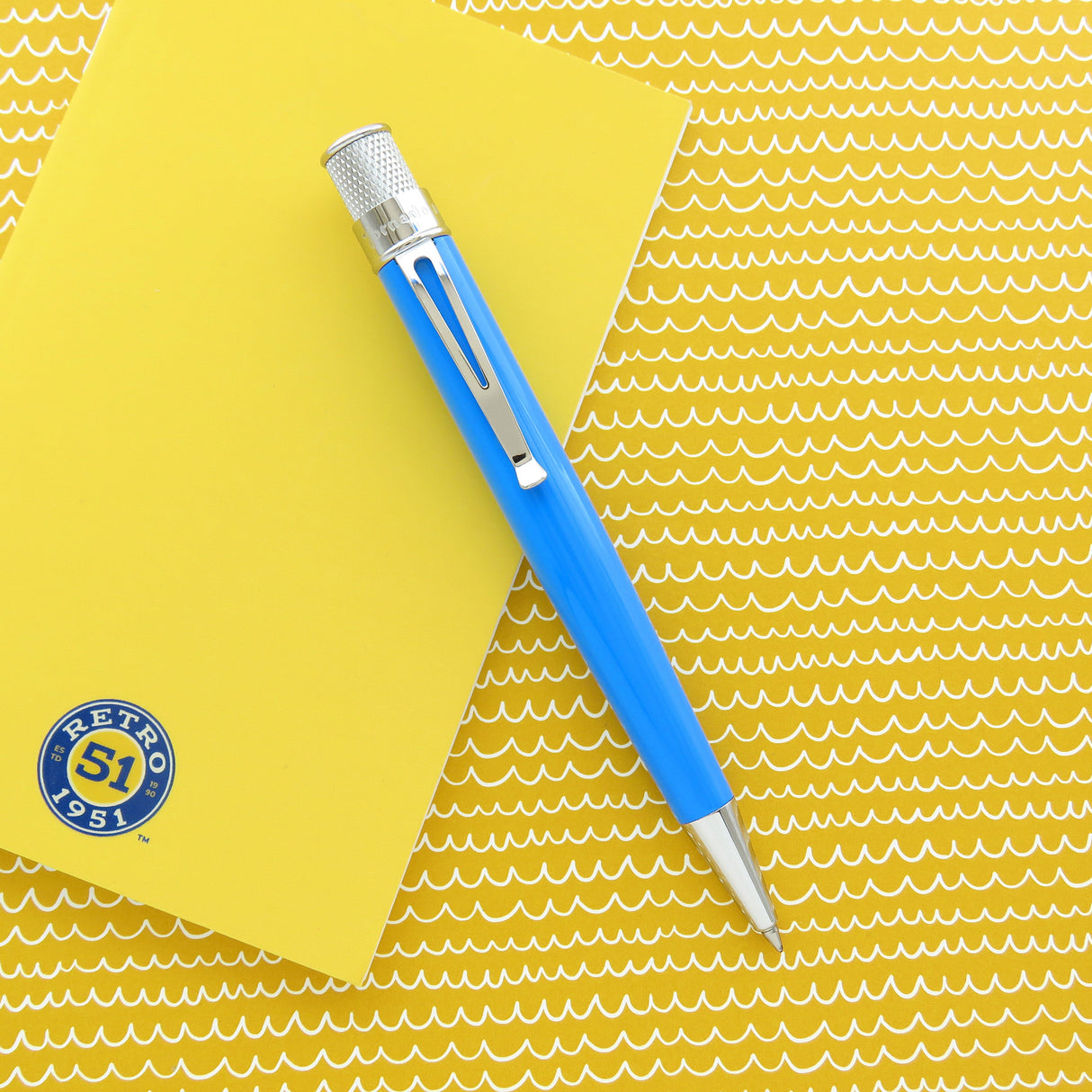 Retro 51 Tornado Colorwave Collection Rollerball Pen - Blue Breeze