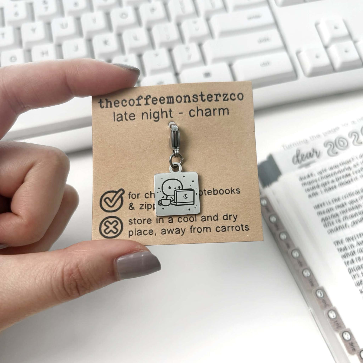 TheCoffeeMonsterzCo Late Night - Lobster Clasp Charm
