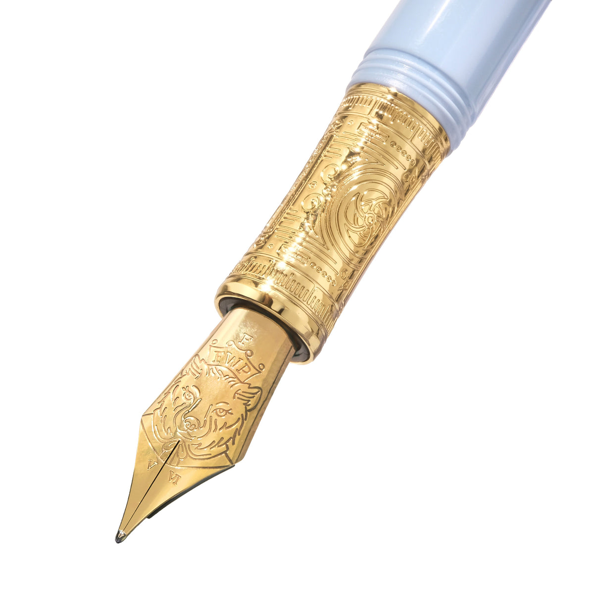 Ferris Wheel Press Masque Fountain Pen and Ink Set - Blue - Fine Nib