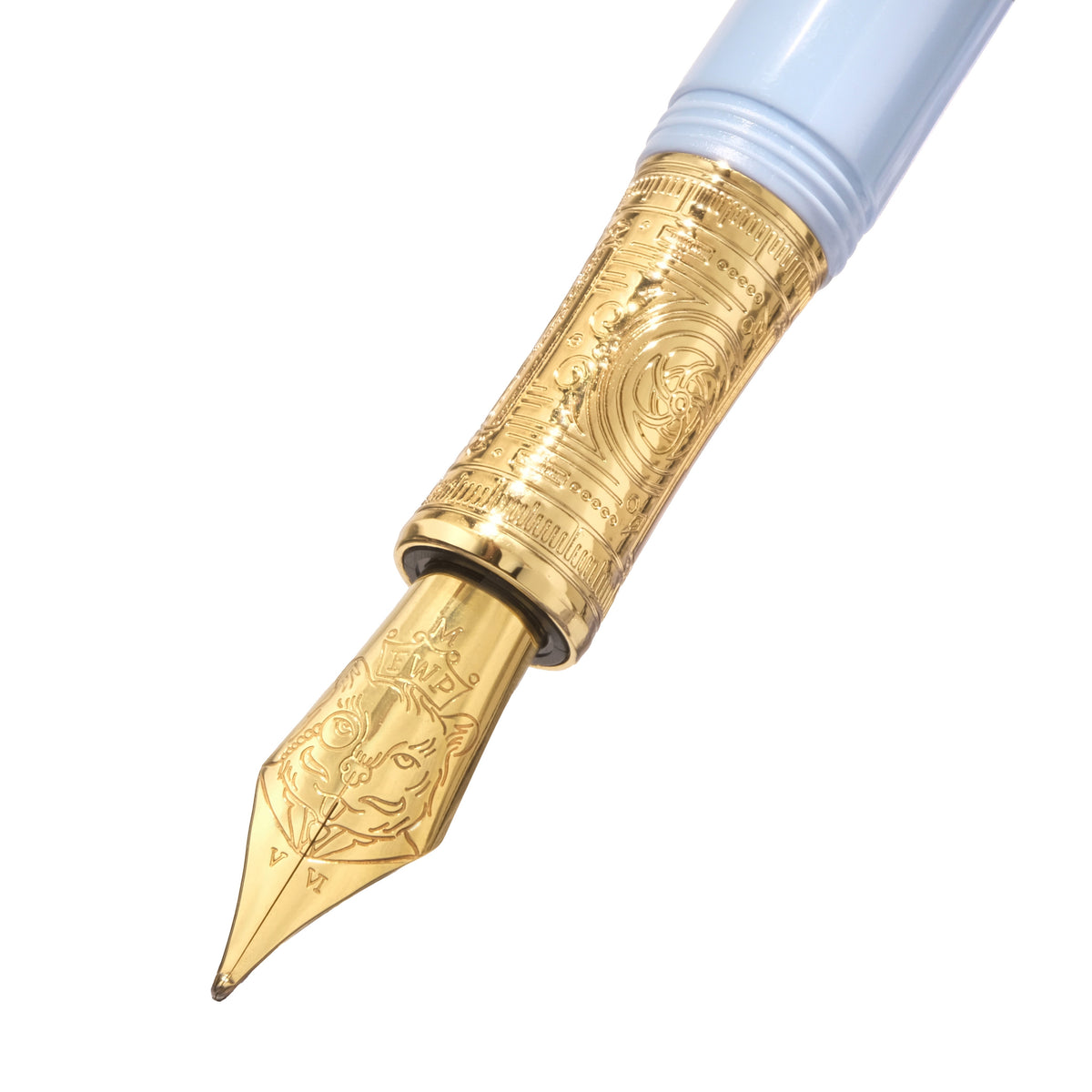 Ferris Wheel Press Masque Fountain Pen and Ink Set - Blue - Medium Nib
