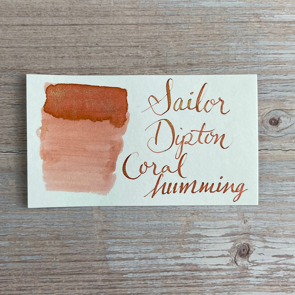 Sailor 20ml Dipton Bottled Ink - Coral Humming
